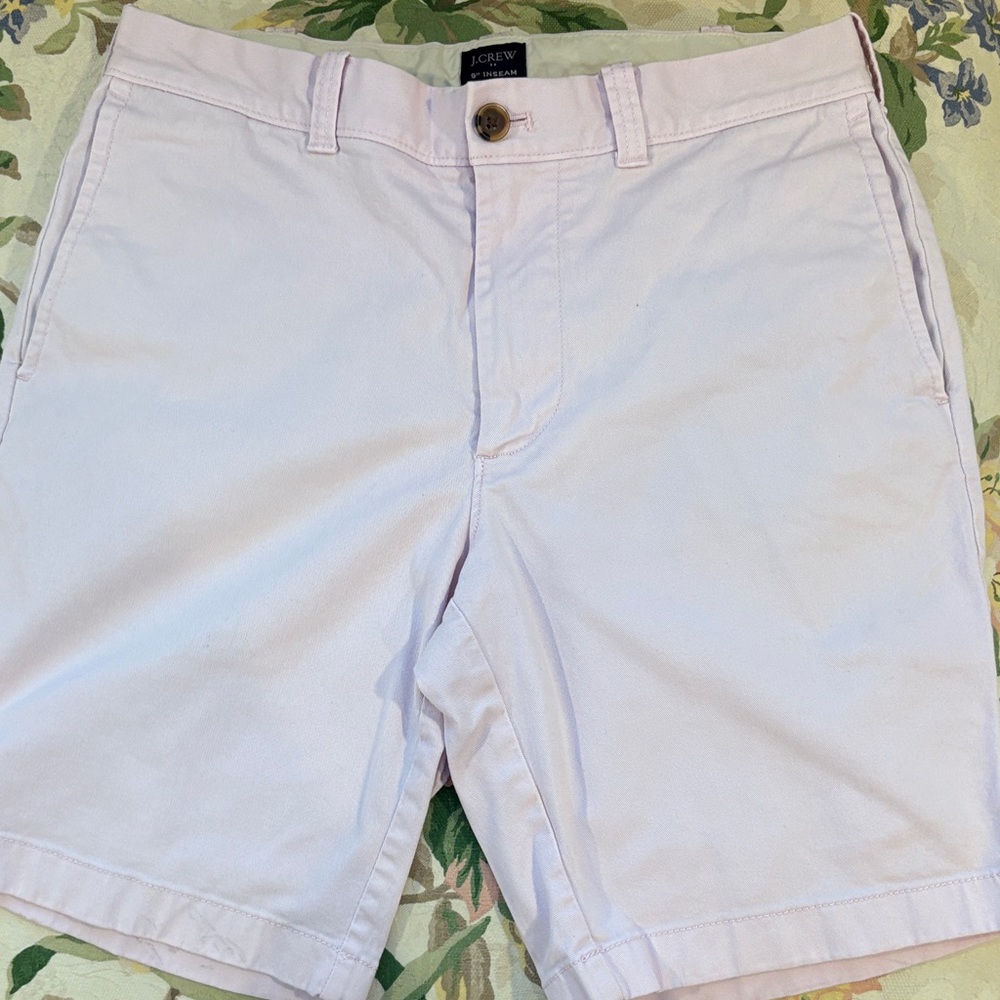 J. Crew Men's Soft Pink Flat Front Shorts